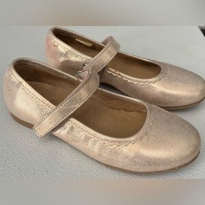 Chic Pink Metallic Kids Dress Shoes